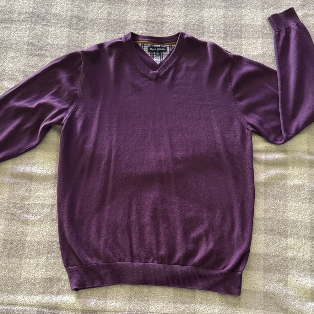 Report Collection Purple V-neck Sweatshirt